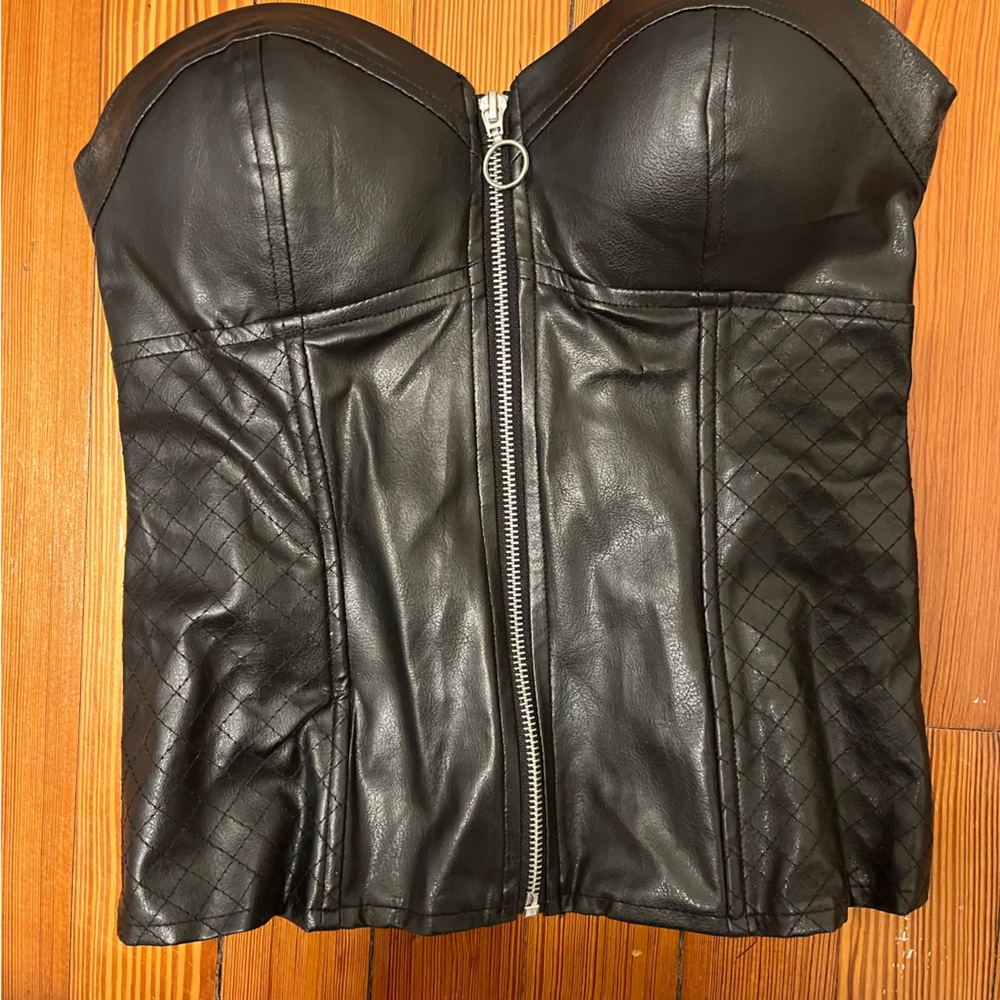 Charlotte Russe Black Strapless Top